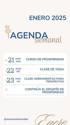 Agenda Enero 21-23