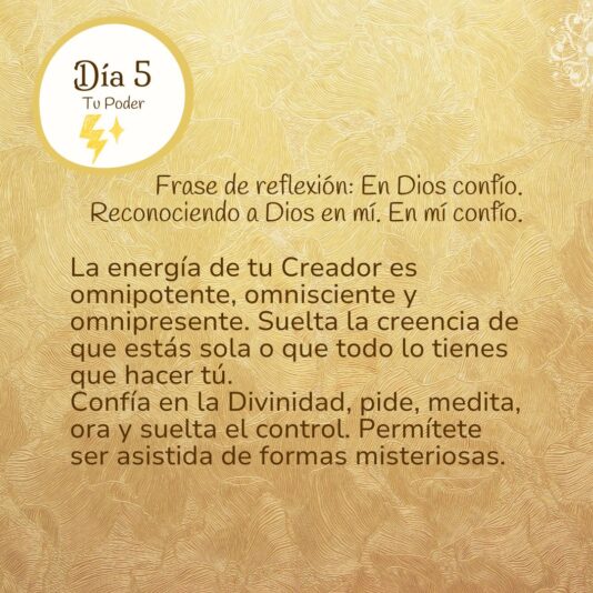 Desafío de Prosperidad Día 5 Frase