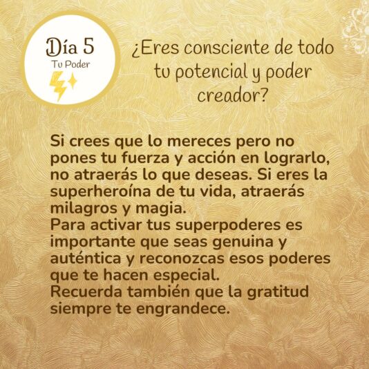 Desafío de Prosperidad Día 5 Pregunta