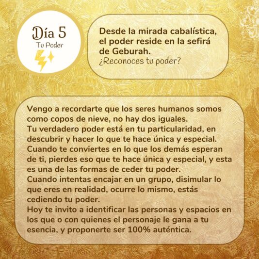 Desafío de Prosperidad Día 5 Reflexiones