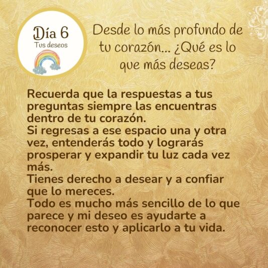Desafío de Prosperidad Día 6 Pregunta