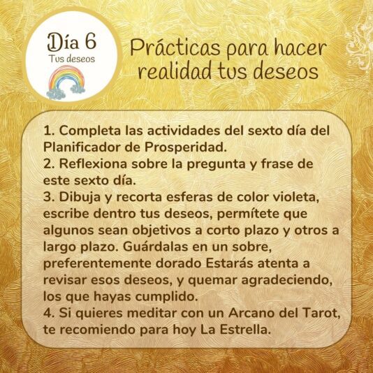 Desafío de Prosperidad Día 6 Prácticas