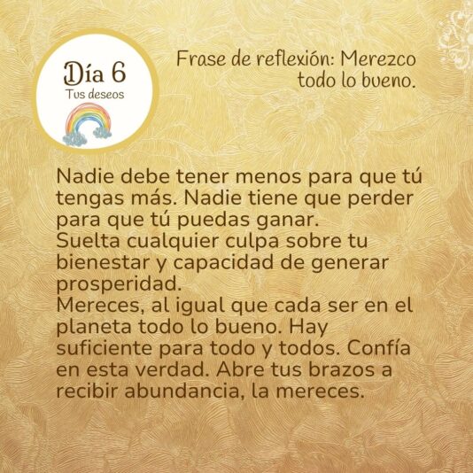 Desafío de Prosperidad Día 6 Frase