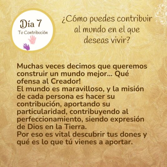 Desafío de Prosperidad Día 7 Pregunta