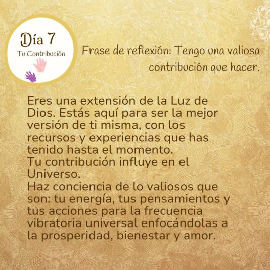 Desafío de Prosperidad Día 7 Frase