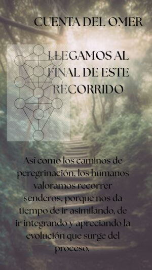 CUENTA DEL OMER LLEGAMOS AL FINAL DE ESTE CAMINO